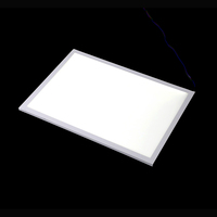 Plaque de guidage lumineux acrylique personnalisable, design LGP, la plus fine, pour vitrines