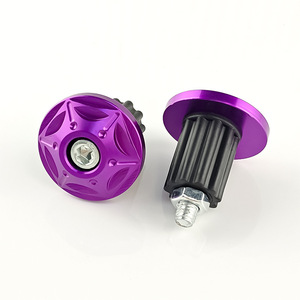 Embout de guidon de moto Qiangye, violet, universel, décoratif, pour guidons de scooter et de vélo - Product Image 1