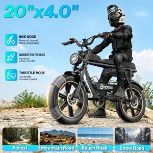 Bicicleta eléctrica personalizada con logotipo, motor de 20 pulgadas, neumáticos gruesos, bicicleta de montaña eléctrica, bicicleta urbana de ocio, bicicleta eléctrica de ciudad, ciclomotor eléctrico para adultos - Product Image 5