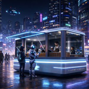 Kiosque mobile multifonctionnel, bar à café, boutique préfabriquée en conteneur, café en capsule, maisons pour les zones touristiques et les centres commerciaux - Product Image 5