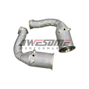 Collecteur d'échappement de performance exceptionnel pour <span class=keywords><strong>Porsche</strong></span> <span class=keywords><strong>Cayenne</strong></span> S 2.9T avec filtre à particules OPF et bouclier thermique - Product Image 5