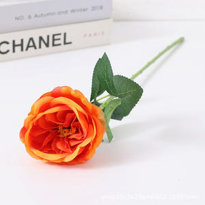 Real Touch Künstliche Austin Blumen Stiel Lebendige gefälschte Austin Rose Pfingstrose für Home Wedding Decoration - Product Image 3