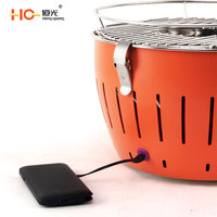 Nouveau design de barbecue portable au charbon de bois en acier inoxydable, barbecue turbo pour l'extérieur