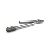 Fresa Rotativa de Carburo F1225 con Vástago de 6.35mm para Amoladora, Ideal para Construcción Naval, Reparación de Maquinaria y Eliminación de Soldaduras de Acero