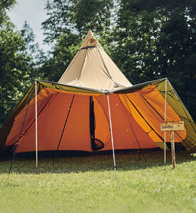 Tente <span class=keywords><strong>tipi</strong></span> de camping indienne en toile Oxford imperméable résistante aux UV pour l'extérieur, pour les fêtes et les mariages - Product Image 1