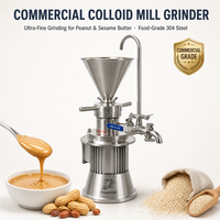 Broyeur Commercial en Acier Inoxydable, Moulin Colloïdal pour Lait d'Amande, Sauce Pimentée, Pâte de Noix, Pâte de Sésame, Beurre de Cacahuète – Machine de Fabrication et de Broyage