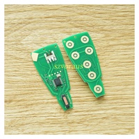 Clé télécommande Chry à 6 boutons sans logo (FOBIK/433 Mhz/Puce 46/Déverrouillage, Verrouillage, Ouverture de hayon, Démarrage à distance, Fonction panique)