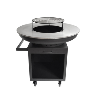 Nueva Plancha de Jardín Fácil de Mover para <span class=keywords><strong>Barbacoa</strong></span>, de Acero al Carbono Negro, Parrilla Grande para Asar - Product Image 2