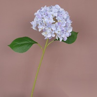Bunga Sutra Buatan Princess Hydrangea, Tangkai Bunga Ikat Tangan Gaya Eropa untuk Dekorasi Pernikahan dan Hotel
