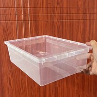 Boîte de reproduction pour reptiles A4, réservoir en plastique PP, habitat de reproduction, terrarium durable, enclos ventilé, conteneur d'éclosion
