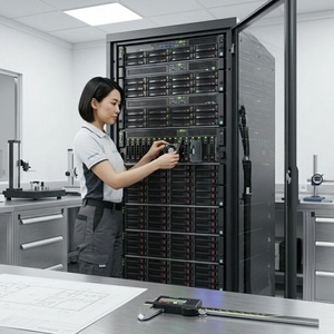 Armoire métallique fermée à cadre ouvert pour serveur de centre de données, pour l'hébergement d'équipements informatiques - Product Image 2