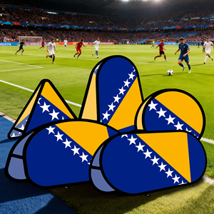 Bosnia_and_Herzegovina Oval Pop up <b>Banner</b> Warp-knitted Fabric for Outdoor Advertising Promotion Outdoor Tent - Product Image 4