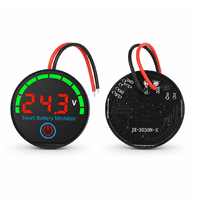 Indicateur de tension/courant LED circulaire DC 7-55V, moniteur de niveau, testeur de charge de batterie, batterie au lithium-acide