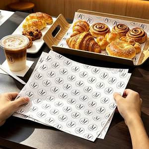 Custom Printed Biodegradable Eco-Friendly Grease Proof <b>Paper</b> Food Grade Sandwich Bakery Bread Wrapping <b>Paper</b> for Food - Product Image 1