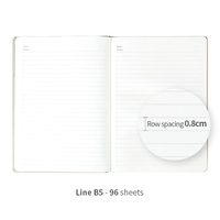 Cahier en cuir à couverture rigide B5 de 96 feuilles avec carnet personnalisé en cuir PU à bande élastique