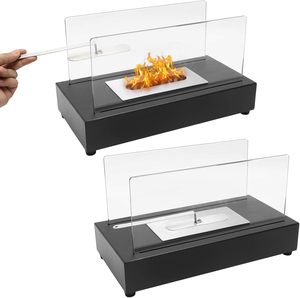 Cheminée de table moderne à éthanol pour intérieur et extérieur, foyer de table pour patio et jardin, emballée pour la vente par correspondance - Product Image 3