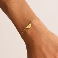 CHICNNA Bracelets Fleur de Lotus en Vermeil Or 18 carats, Bracelet en Argent Sterling avec Zircons Cubiques, Breloques de Créateur pour Bracelets en Gros