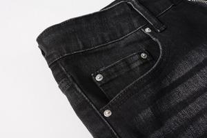 กางเกงยีนส์ผ้ายืดสำหรับผู้ชายกางเกงยีนส์ผ้ายืดปะติดทรงสลิมฟิตของผู้ชาย Rts 1334 - Product Image 4