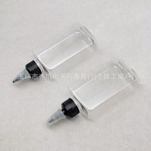 ขวด PET แบบแบน 100 มล. พร้อมหัวจ่ายแบบบีบสำหรับบรรจุของเหลว - Product Image 5