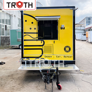 Food Trailer Unico e Innovativo con Design Quadrato e Pianoterra Personalizzabile, 4 Metri, Prezzo all'Ingrosso, per Caffè e Hamburger - Product Image 2
