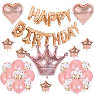 Set di Palloncini per Feste di Compleanno, Neri, Dorati, Rosa, Blu, a Forma di Animali Cartoon <span class=keywords><strong>e</strong></span> Alieni in Foglio di Alluminio - Product Image 5