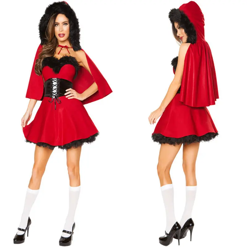 New Cosplay Women's Christmas Clothing European and American Christmas Clothes Sexy Christmas night gown