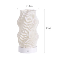 Lampe de table LED compacte de luxe à commande tactile, alimentée par courant continu, éco-responsable, lumière chaude, pour décoration intérieure, cadeau