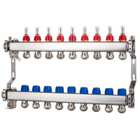 Chauffage radiant à 8 circuits en acier inoxydable 304 pour système de chauffage central