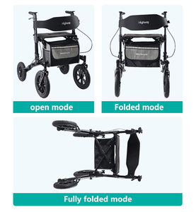Intérieur Extérieur Confortable Haute Qualité Aides à la Marche Petit Déambulateur Pliable Portable de Taille Pliable - Product Image 3