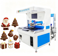 Machine automatique à double station et 4 couleurs pour la décoration visuelle de glaces, sucettes et bonbons au chocolat