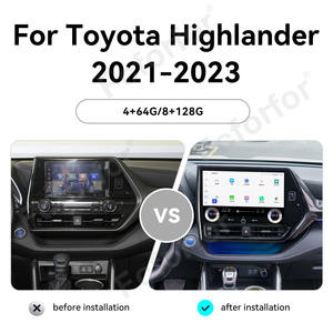 Rádio Do Carro De 13,3 Polegadas Para Toyota Highlander 2021-2023 Carro Multimídia Navegação GPS Unidade Carplay - Product Image 4