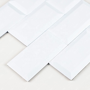 Mosaico de Aluminio Autoadhesivo, Estilo Metro, Color Blanco Brillante, para Paredes, Venta al Por Mayor de Fábrica - Product Image 3
