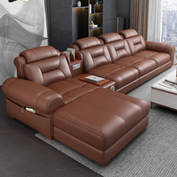 Première couche en cuir véritable Art canapé moderne Simple Design de luxe petit appartement lumière luxe Chaise Longue pour salon