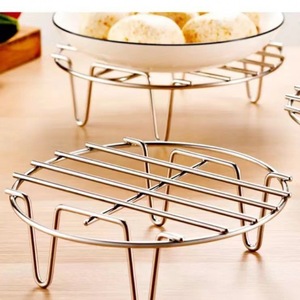 Stainless Steel Steamer <b>Rack</b> 19.5 Cm Diameter Multipurpose <b>Kitchen</b> Cooking Tool For Rice And <b>Vegetables</b> - Product Image 1