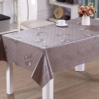 Nappe en PVC tissée à imprimé floral, résistante à la chaleur, imperméable, anti-taches, série nacrée PW302-Z08