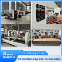 Máquina Empacadora de Cajas Corrugadas Oray de 2600 mm con Control Servo, Apilamiento Automático con Conteo, Operación de Alta Velocidad, 1 Año de Garantía