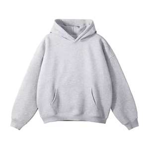 Sweat à capuche épais et lourd pour homme, coupe oversize, épaules tombantes, en molleton bouclette 380 360 320 g/m², personnalisable avec logo - Product Image 5
