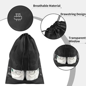 Organiseurs de rangement pour chaussures portables en tissu non tissé, sacs à chaussures pour hommes et femmes, best-seller - Product Image 2