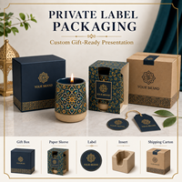 Pot à bougie en céramique vide, style Moyen-Orient, cylindrique, émaillé, pour décoration aromatique domestique, vente chaude