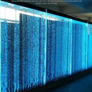 Toptan led duvar çeşme-Dinamik su kabarcık duvar ekran RGB tam renkli LED aydınlatma kabarcık duvar bölmesi zemin paneli ekran çeşme