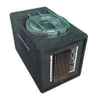 GMINJOO Caisson de basses actif sous siège 8 pouces 150W 4 Ohm pour mise à niveau radio d'origine OEM