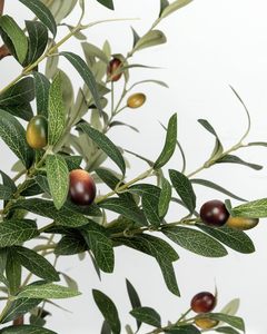 Arbre d'olivier artificiel en plastique de 1,80 m avec panier, résistant à la poussière, fruits et feuilles réalistes, idéal pour la décoration de la maison, du bureau ou de mariage - Product Image 5