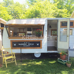 China Personalizado Snack Cart Food Truck Food Cart Remolque de camión de comida de acero inoxidable - Product Image 3