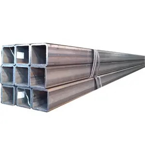Chine tuyau soudé droit en acier au carbone astm a500 soudure tube carré en acier erw pour la construction