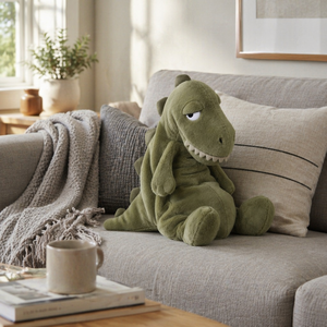 Peluche Mascotte <span class=keywords><strong>Dinosaure</strong></span> Kawaii Original aux Yeux Somnolents, Jouet Viral TikTok pour Coffret Cadeau <span class=keywords><strong>de</strong></span> Fêtes - Product Image 1