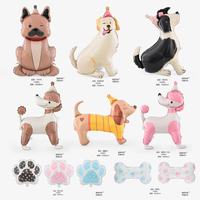 Ballons en aluminium gonflables pour enfants, motif patte d'animal (Labrador, Bouledogue, Berger), cadeau pour enfants, décorations de fête d'anniversaire