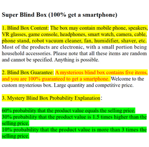Boîte mystère d'électronique intelligente 3C : Smartphone 5G de haute valeur, téléphones mobiles gaming, écouteurs – Cadeau de Noël avancé et chanceux <span class=keywords><strong>pour</strong></span> le festival - Product Image 2