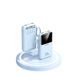 เครื่องปรับอากาศพกพาขนาดเล็ก 5000mAh ชาร์จซ้ำได้ พร้อมไฟ LED ยี่ห้อเสี่ยวหมี่ มีหน้าจอ ชาร์จเร็ว 20000mAh สำหรับโน้ตบุ๊ก 40000 พร้อมปลั๊ก AC พาวเวอร์แบงค์ - Product Image 1