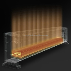<span class=keywords><strong>Radiateur</strong></span> électrique encastrable en acier inoxydable pour chambre à coucher avec humidificateur intégré et télécommande - Product Image 4