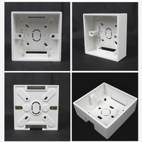 Boîte de jonction murale carrée en PVC ignifuge pour câbles électriques de type 86